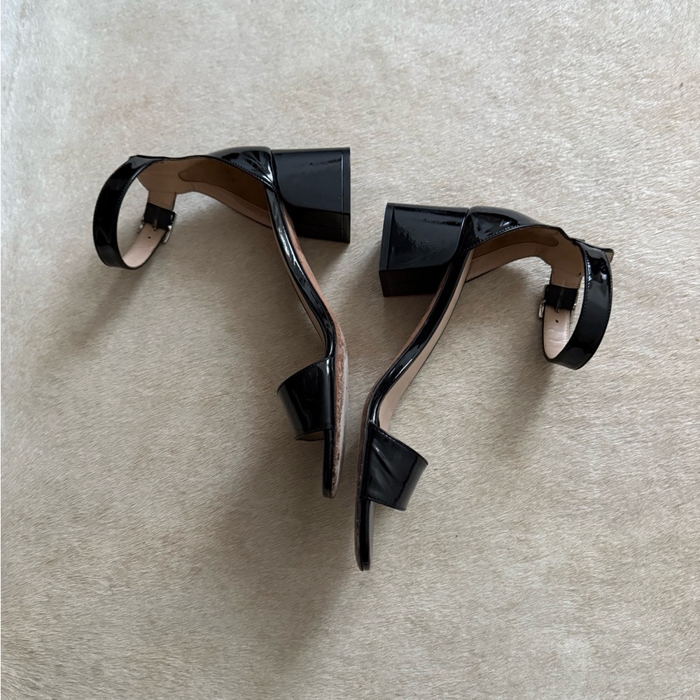 Chic Black Patent Leather Women's Heels
